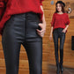 🔥Livraison gratuite🔥 Leggings en cuir matte matelassé à 3 boutons pour femmes