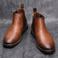 Cadeaux exquis - Bottes en cuir Chelsea Vintage pour hommes