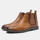 Cadeaux exquis - Bottes en cuir Chelsea Vintage pour hommes