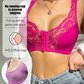 Soutien-gorge modelant à boutons en dentelle sur le devant