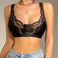 Soutien-gorge modelant à boutons en dentelle sur le devant