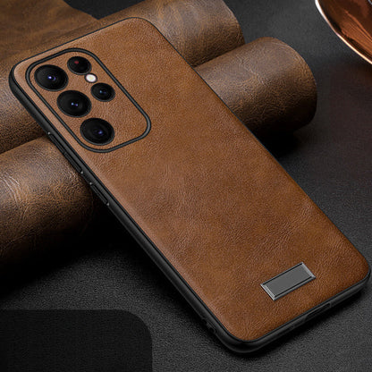 Coque de téléphone portable en cuir de luxe pour Samsung